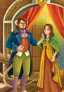 Beauty and the beast - Prince or princess - castles - knights and fairies - illustration for the children