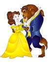Beauty and the Beast Vector Illustration