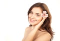 Beauty, beautiful girl with flower Royalty Free Stock Photo