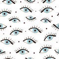 Beauty blue eyes pattern