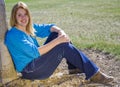 Beauty in Blue On the Farm Royalty Free Stock Photo