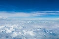 Beauty blue sky and clouds in nature