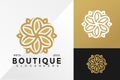 Beauty Boutique Ornament Logo Design Vector illustration template