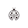 Beauty bug vector illustration icon