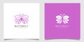 Beauty Butterfly Logo Template Vector icon design Royalty Free Stock Photo