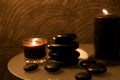 Beauty, candle, Spa, stone Royalty Free Stock Photo