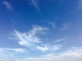 Beauty cloud against a blue sky background. Clouds sky. Blue sky with cloudy weather, nature cloud. White clouds, blue sky and sun Royalty Free Stock Photo