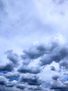 The beauty of color and the shape of the clouds in the sky. Royalty Free Stock Photo