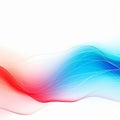 Abstract background with blue and red waves. Vector illustration for your design. Generative AI Royalty Free Stock Photo
