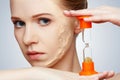 Beauty concept rejuvenation, renewal, skin care, skin problems w