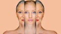 Beauty concept skin aging. anti-aging procedures Royalty Free Stock Photo