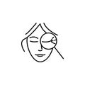 Beauty cosmetic antiaging icon. Element of beauty and anti aging icon for mobile concept and web apps. Thin line Beauty cosmetic a