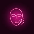 Beauty, cosmetic skin, ultra icon. Elements of anti agies in neon style icons. Simple icon for websites, web design, mobile app, Royalty Free Stock Photo