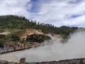 the beauty of the crater of Mount Dieng