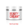 Beauty cream jar template