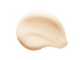 Beauty cream serum swatch smear smudge isolated on white. Face creme lotion moisturizer texture
