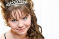 Beauty with crown on a nead Royalty Free Stock Photo