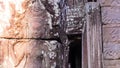 Beauty Dancing Apsaras an old Khmer art sand stone carving of Apsara status on the wall at world heritage, Siem Reap, Cambodia