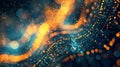 The beauty of decentralized decisionmaking captured by the convergence of lines and light in the blockchain consensus