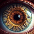 Beauty detailed eye images created with Generative AI technology.