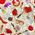 Beauty doodle pattern Royalty Free Stock Photo