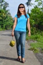 Beauty with Durian Fruit