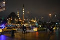The Suleymaniye Mosque, evening city Istanbul Strait of Bosporus