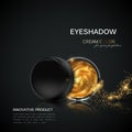 Beauty eye shadows ads. Royalty Free Stock Photo