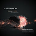 Beauty eye shadows ads. Royalty Free Stock Photo