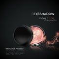 Beauty eye shadows ads. Royalty Free Stock Photo