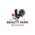 Beauty Farm Cosmetic Logo Design Royalty Free Stock Photo