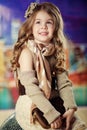 Beauty and fashion child girl