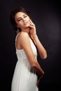 Beauty Fashion Glamour Girl Portrait. Royalty Free Stock Photo