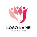 Beauty and fashion logo design and icon