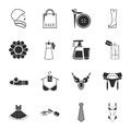 Beauty, fashion, shopping 16 icons universal set for web and mobile