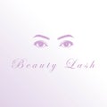 Beauty Feminine Woman Girl Female Face Eye Eyelash Contact Lens Logo Design Vector