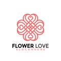 Beauty Flower Love Fashion Modern Logo Icon Design Vector Illustration Royalty Free Stock Photo