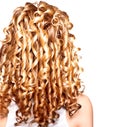 Beauty girl with blonde curly hair Royalty Free Stock Photo