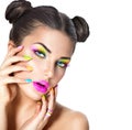 Beauty girl with colorful makeup Royalty Free Stock Photo