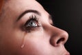 Beauty girl cry Royalty Free Stock Photo