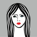 Beauty girl face Royalty Free Stock Photo