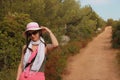 Beauty girl with hat