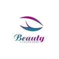 Beauty logo vector,Beauty and fashion logo template, eye logo elegant Royalty Free Stock Photo