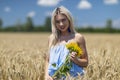 Beauty Girl Outdoors enjoying nature. Royalty Free Stock Photo