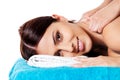 Beauty. Girl in the spa salon Royalty Free Stock Photo