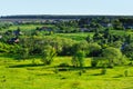 Beauty green summer rural landscape