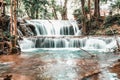 Beauty green waterfall in lowspeed