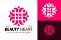 Beauty Heart Logo Design, brand identity logos vector, modern logo, Logo Designs Vector Illustration Template Royalty Free Stock Photo