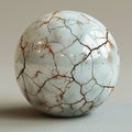 Beauty of imperfection: cracked sphere Royalty Free Stock Photo