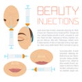 Beauty injections treatment Royalty Free Stock Photo